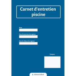 CARNET SANITAIRE PISCINE...
