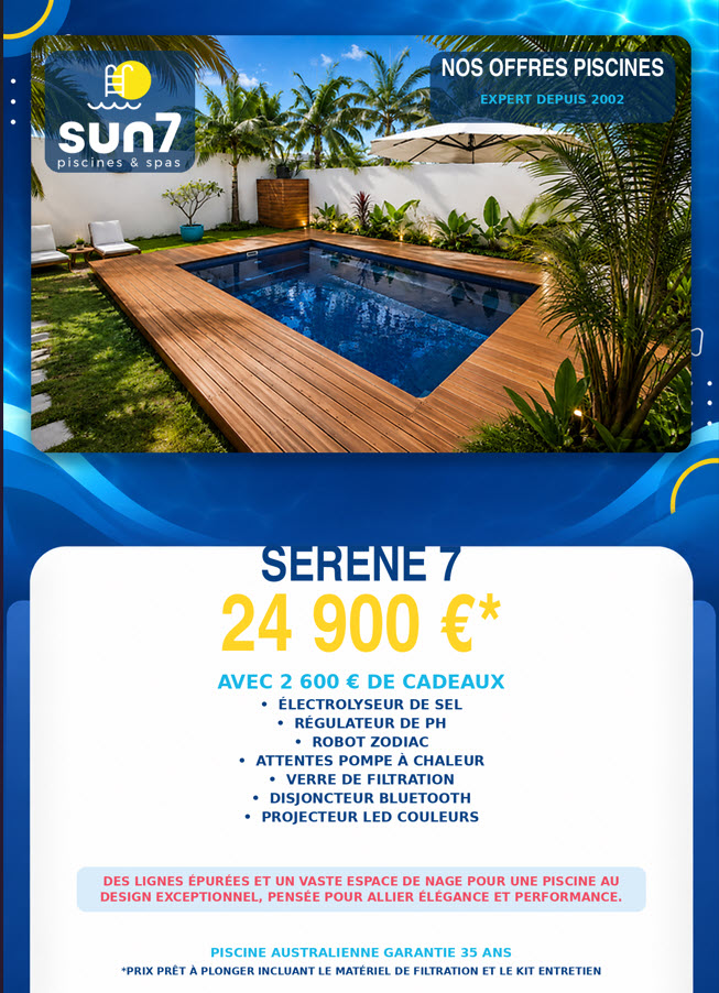 NOS OFFRES PISCINES